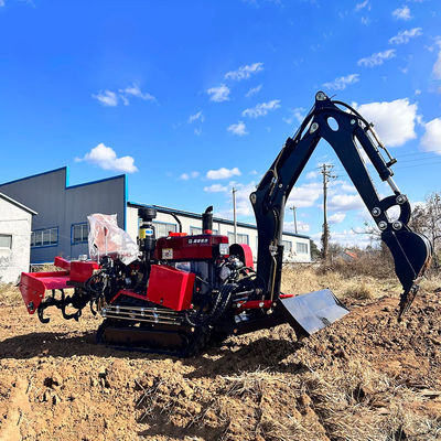Landbouwmini-crawlertractor van 35 pk voor de transformatie van landbouwgrond