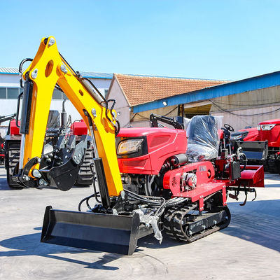 Rijden volledig ingerichte baan Rototiller 25HP 35HP Tiller Cultivator Mini Farm Crawler Tractor