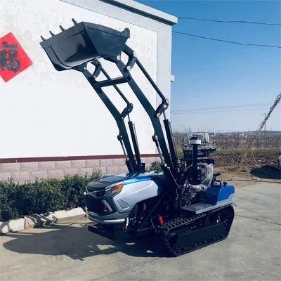 Paddy Field Rubber Track Tuintractor Ratavator Rotary Crawler Cultivator