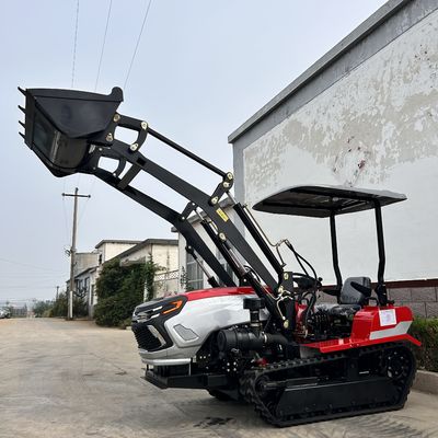 Paddy Field Rubber Track Tuintractor Ratavator Rotary Crawler Cultivator