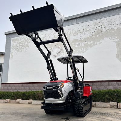 Paddy Field Rubber Track Tuintractor Ratavator Rotary Crawler Cultivator