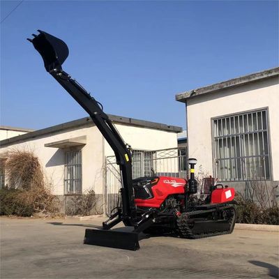 Roterende 50 pk droge landkruiper tractor cultivators met graafmachine