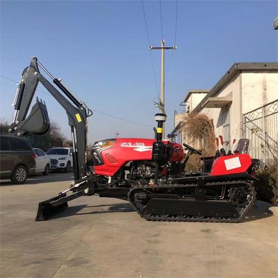 Roterende 50 pk droge landkruiper tractor cultivators met graafmachine