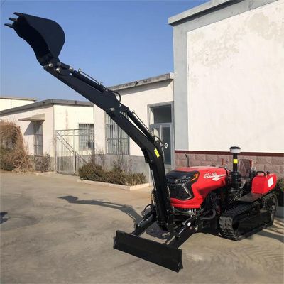 Roterende 50 pk droge landkruiper tractor cultivators met graafmachine
