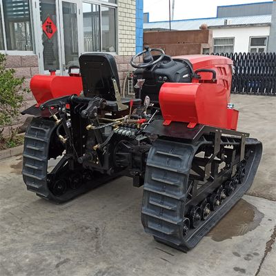 Volledig automatische Mini Crawler Tractor 80HP Rotary Mini Cultivator