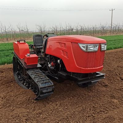 Volledig automatische Mini Crawler Tractor 80HP Rotary Mini Cultivator