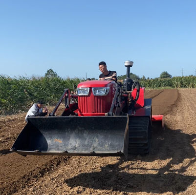 Amfibische 80 pk tractor, gekweekte landkruiper tractor