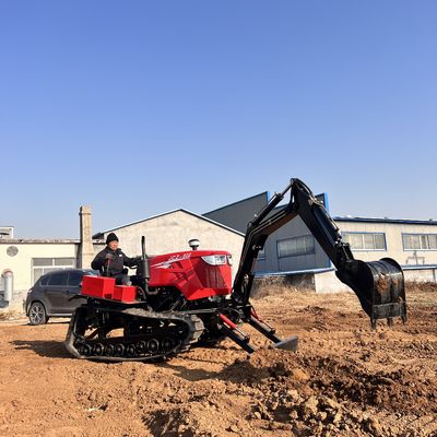 Kleine boerderij Cultivator Rotary Tiller Landbouw Mini Crawler Tractor Voor de boerderij