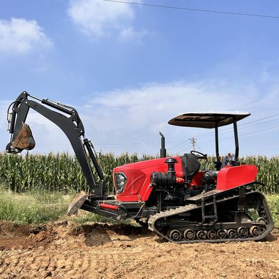 Landbouw 80 pk kruiper tractor lader diverse landbouwgereedschappen