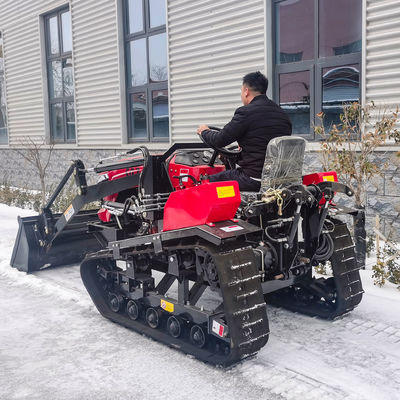 Compacte 50 pk Paddy Field Crawler Tractor met voorlader