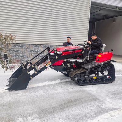 Compacte 50 pk Paddy Field Crawler Tractor met voorlader