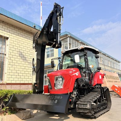 120 pk gesloten cabine tractor landbouwmachines mini kruiptractor met dieselmotor