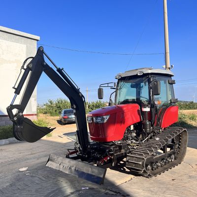 120 pk gesloten cabine tractor landbouwmachines mini kruiptractor met dieselmotor
