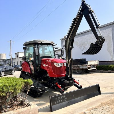 120 pk gesloten cabine tractor landbouwmachines mini kruiptractor met dieselmotor