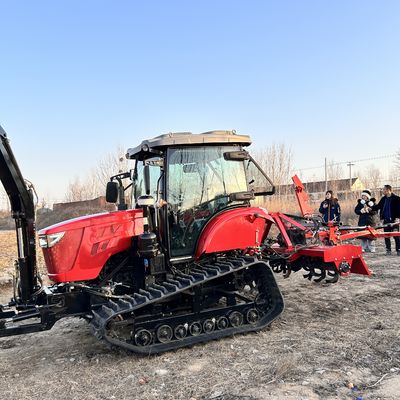 Compacte landbouwcrawlertractor 120 pk met rails