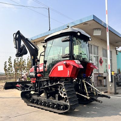 120 pk gesloten cabine tractor landbouwmachines mini kruiptractor met dieselmotor