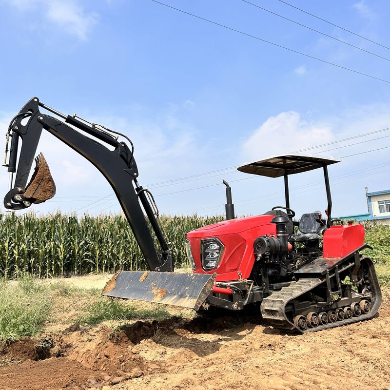 Tractoren Kleine mini hand landbouw kruiper tractor met accessoires voor keuze