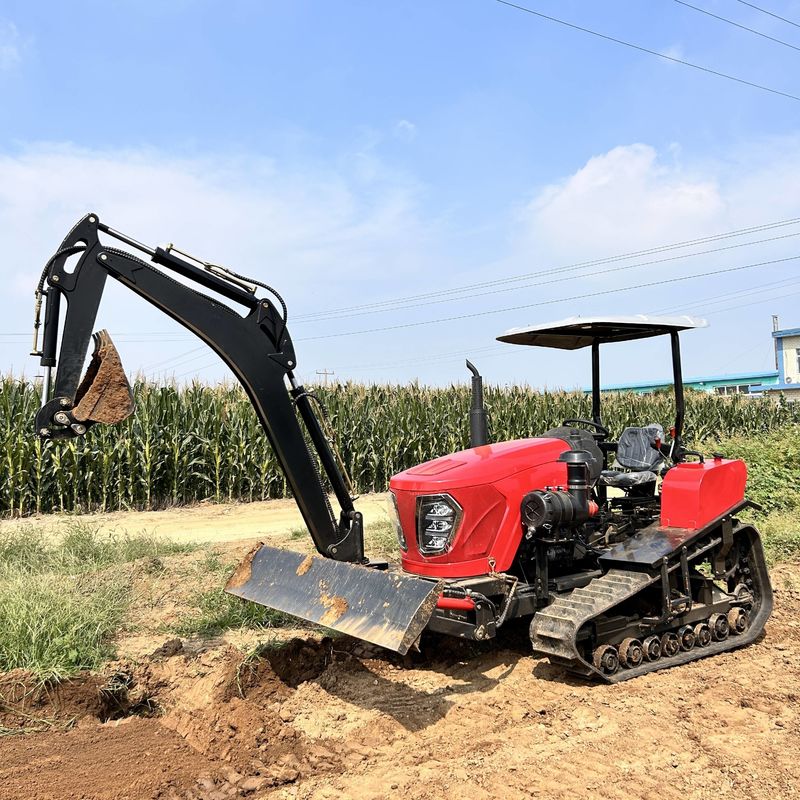 80 pk Landbouwmachines Equipment Boerderij Cultivator Rotary Tiller Landbouw Mini Crawler Tractor